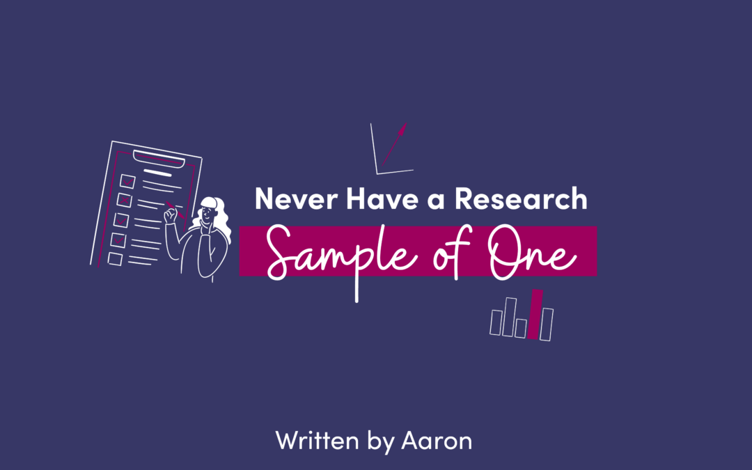 Never Have a Research Sample of One