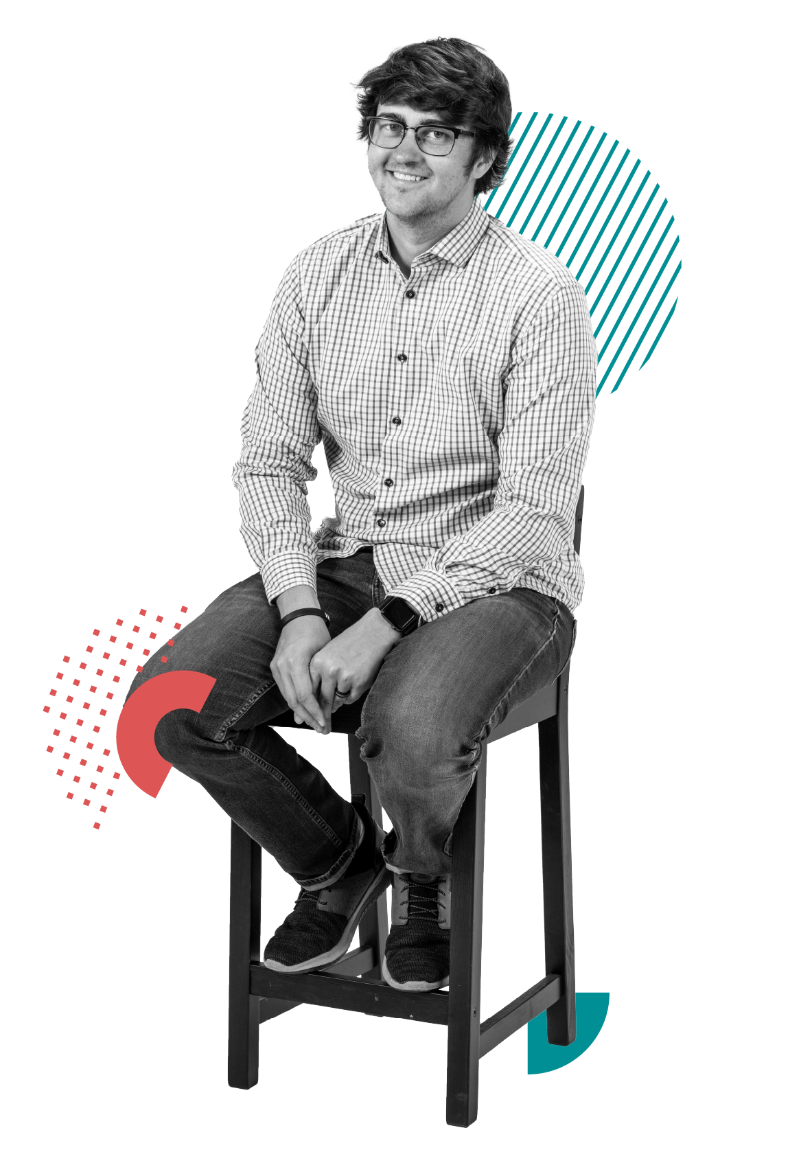 Aaron, Brand Strategist at Pixel Labs, smiling and ready to provide social-first marketing and creative services.